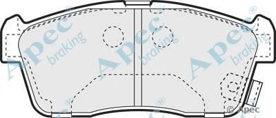 APEC BRAKING pad1111 -  Комплект тормозных колодок, дисковый тормоз